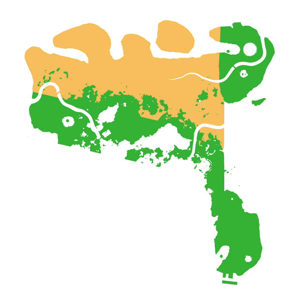 Biome Rust Map: Procedural Map, Size: 3950, Seed: 8090971