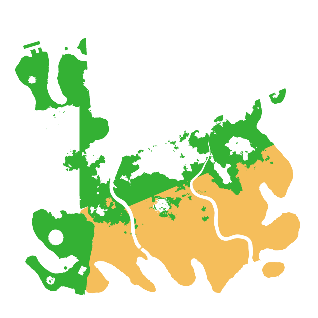 Biome Rust Map: Procedural Map, Size: 3800, Seed: 76464607