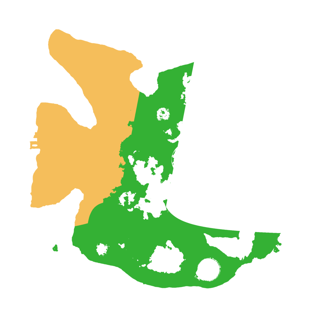 Biome Rust Map: Procedural Map, Size: 2500, Seed: 4825