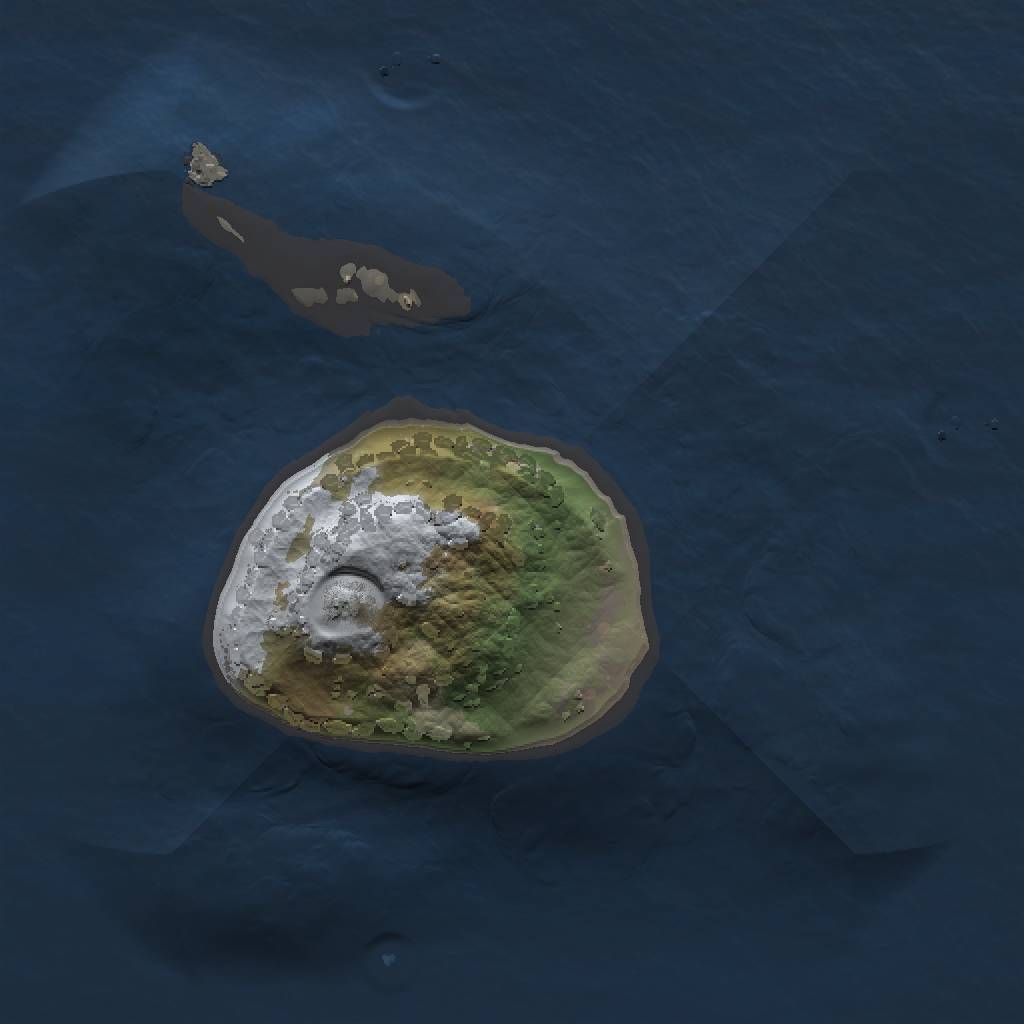 Rust Map: Procedural Map, Size: 1250, Seed: 12345, 3 Monuments