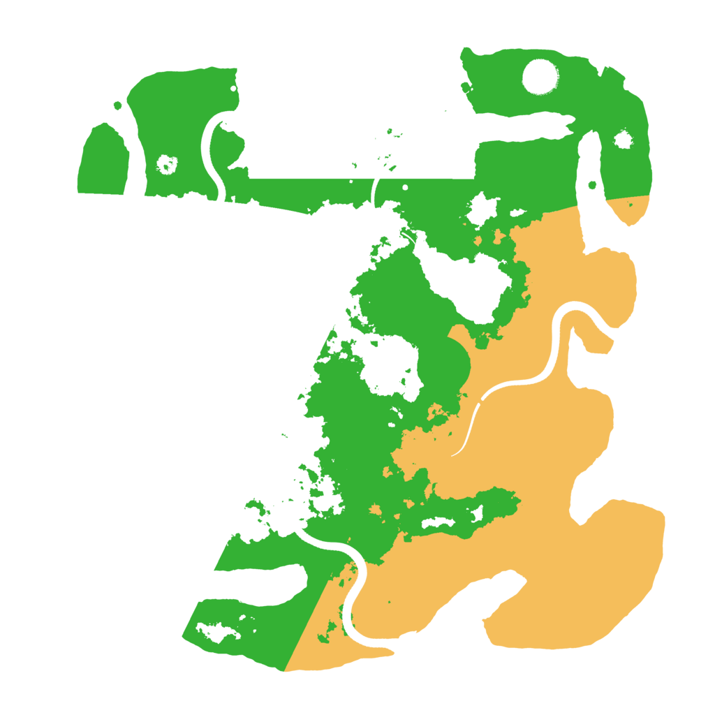 Biome Rust Map: Procedural Map, Size: 3550, Seed: 26160604