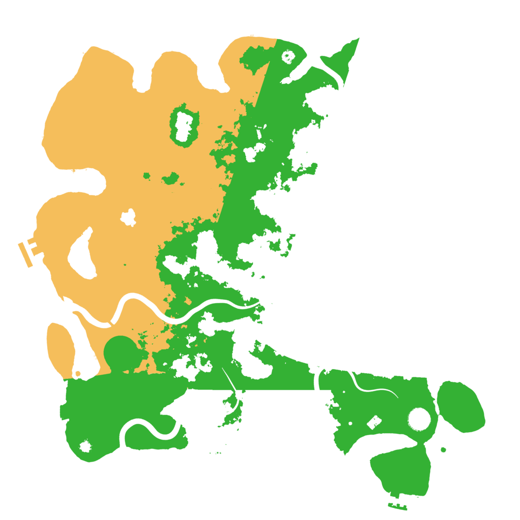Biome Rust Map: Procedural Map, Size: 4050, Seed: 1157963308