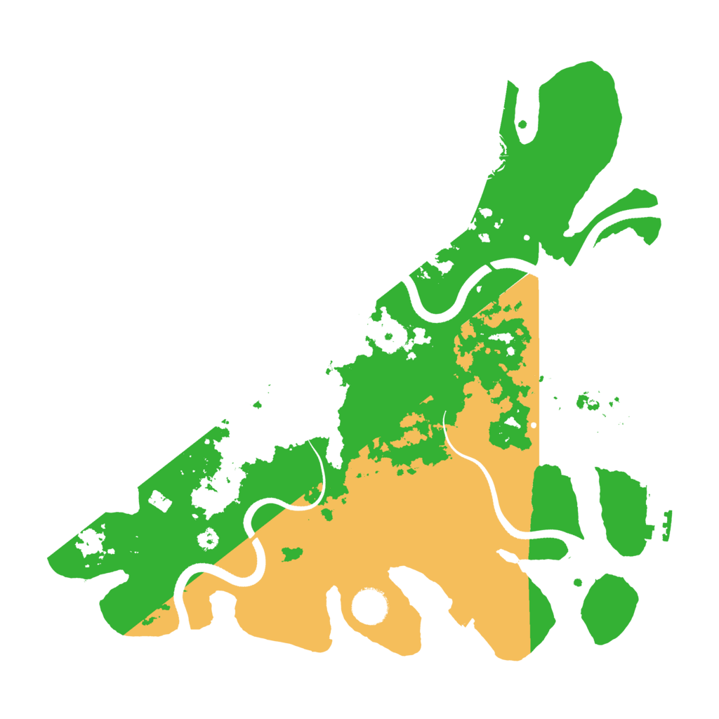Biome Rust Map: Procedural Map, Size: 3500, Seed: 58797948