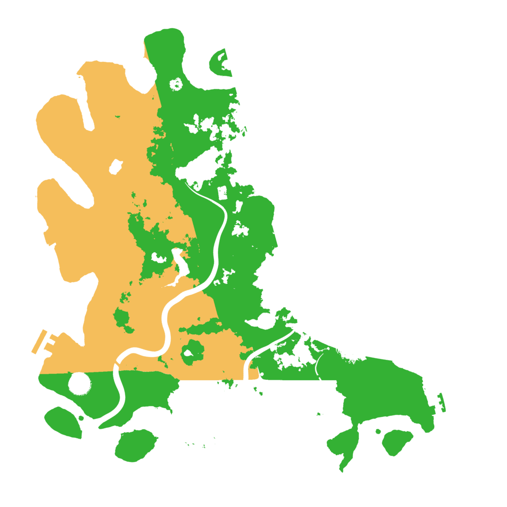 Biome Rust Map: Procedural Map, Size: 4000, Seed: 15714