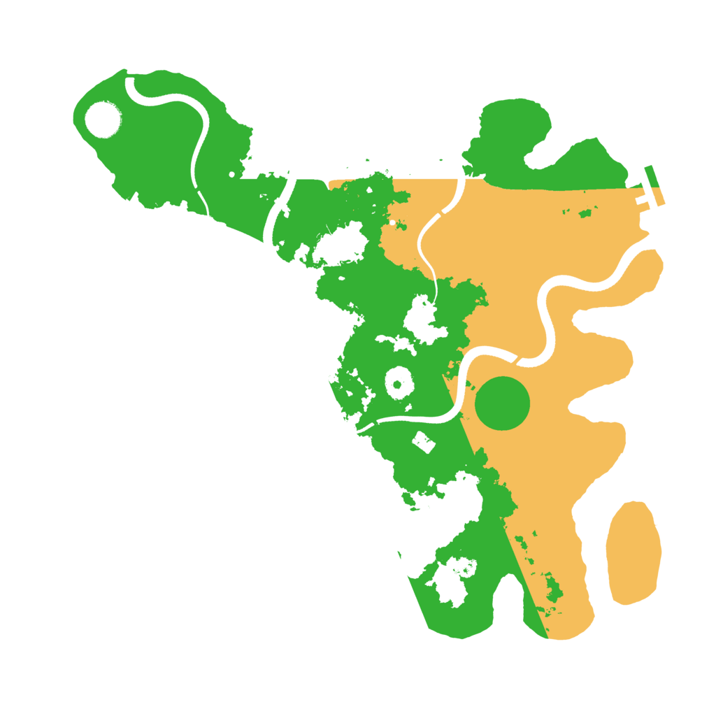 Biome Rust Map: Procedural Map, Size: 3500, Seed: 395293148