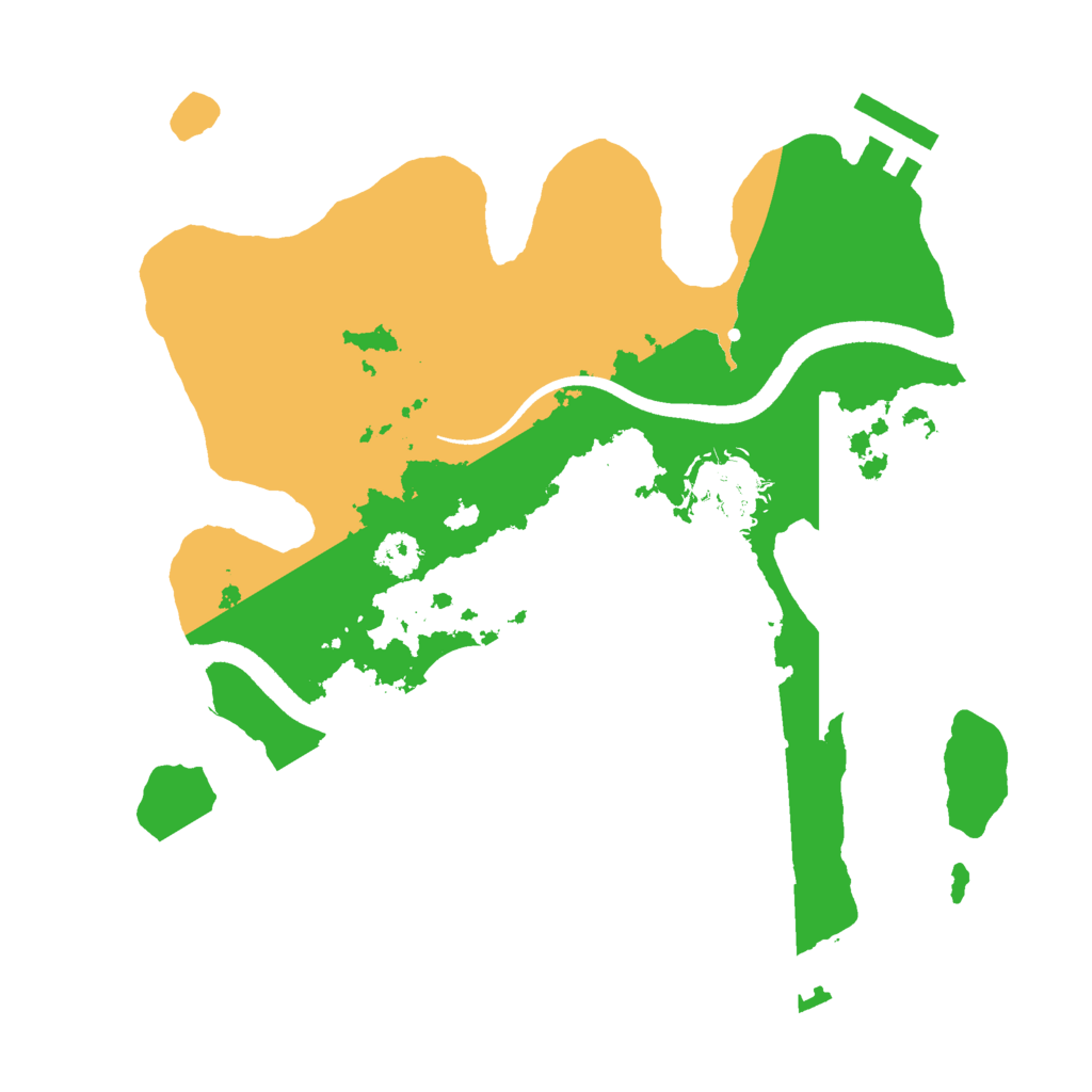 Biome Rust Map: Procedural Map, Size: 2500, Seed: 19809