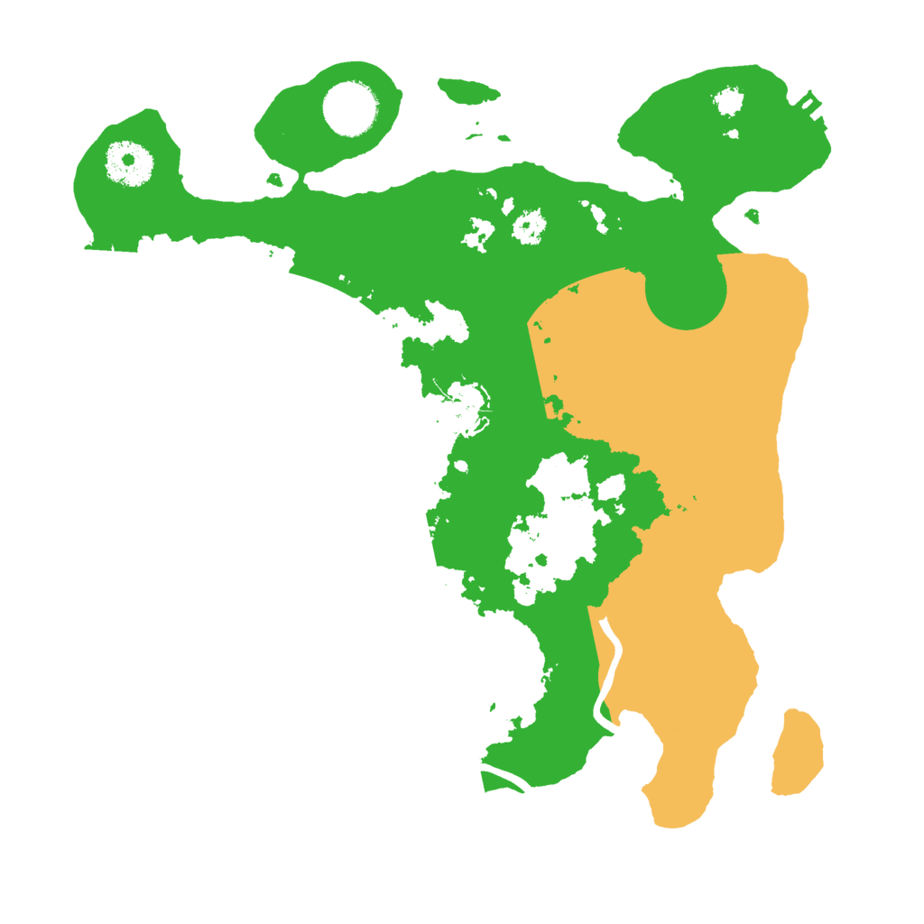 Biome Rust Map: Procedural Map, Size: 3000, Seed: 43264345