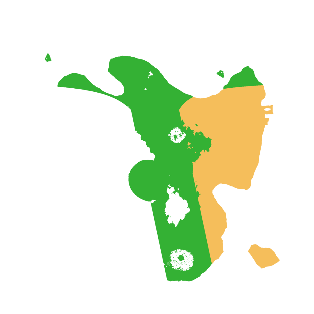 Biome Rust Map: Procedural Map, Size: 2100, Seed: 2141951454