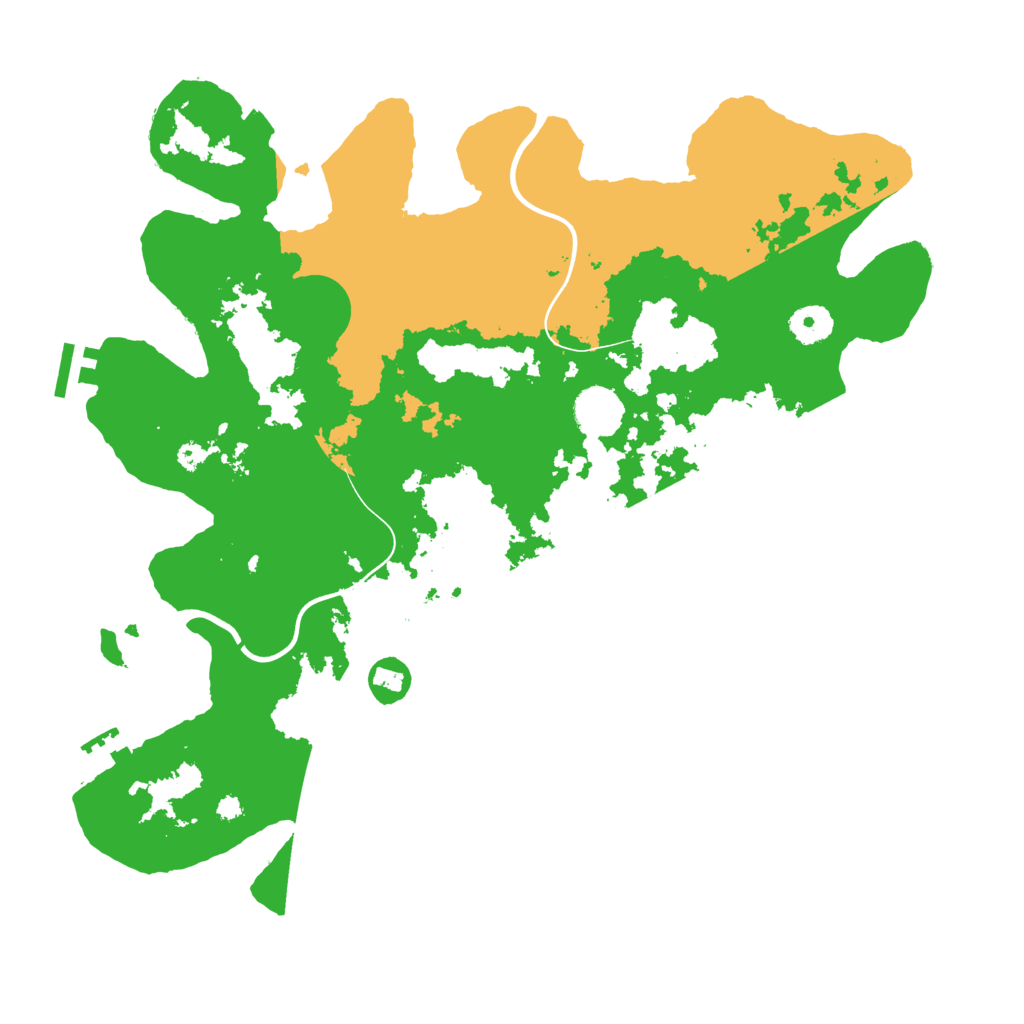 Biome Rust Map: Procedural Map, Size: 3800, Seed: 50076412