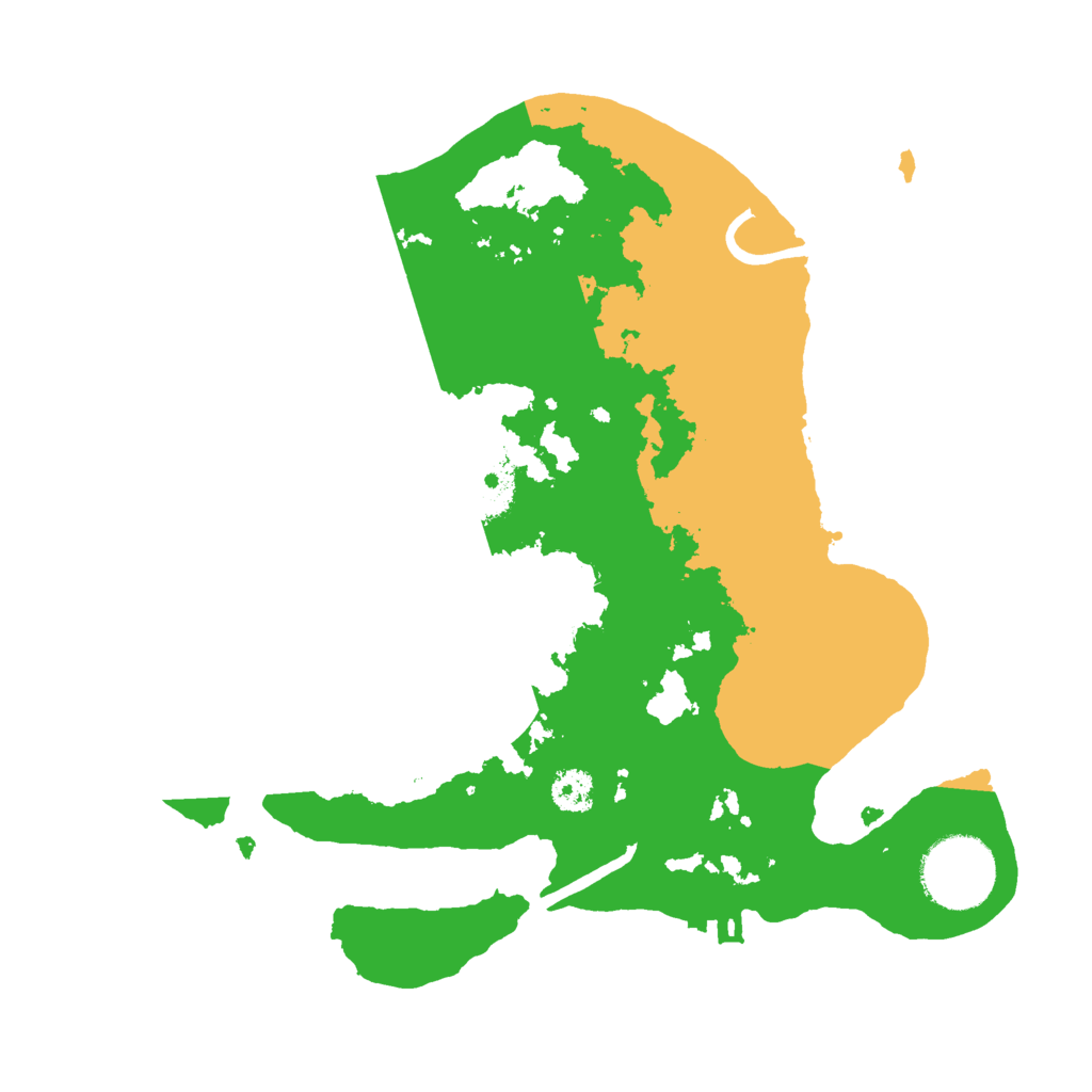 Biome Rust Map: Procedural Map, Size: 2600, Seed: 55194723