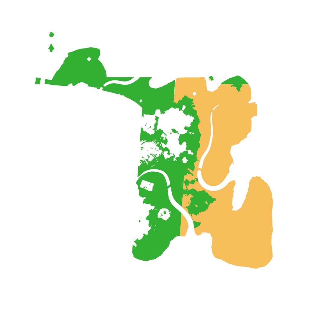 Biome Rust Map: Procedural Map, Size: 2600, Seed: 56107615