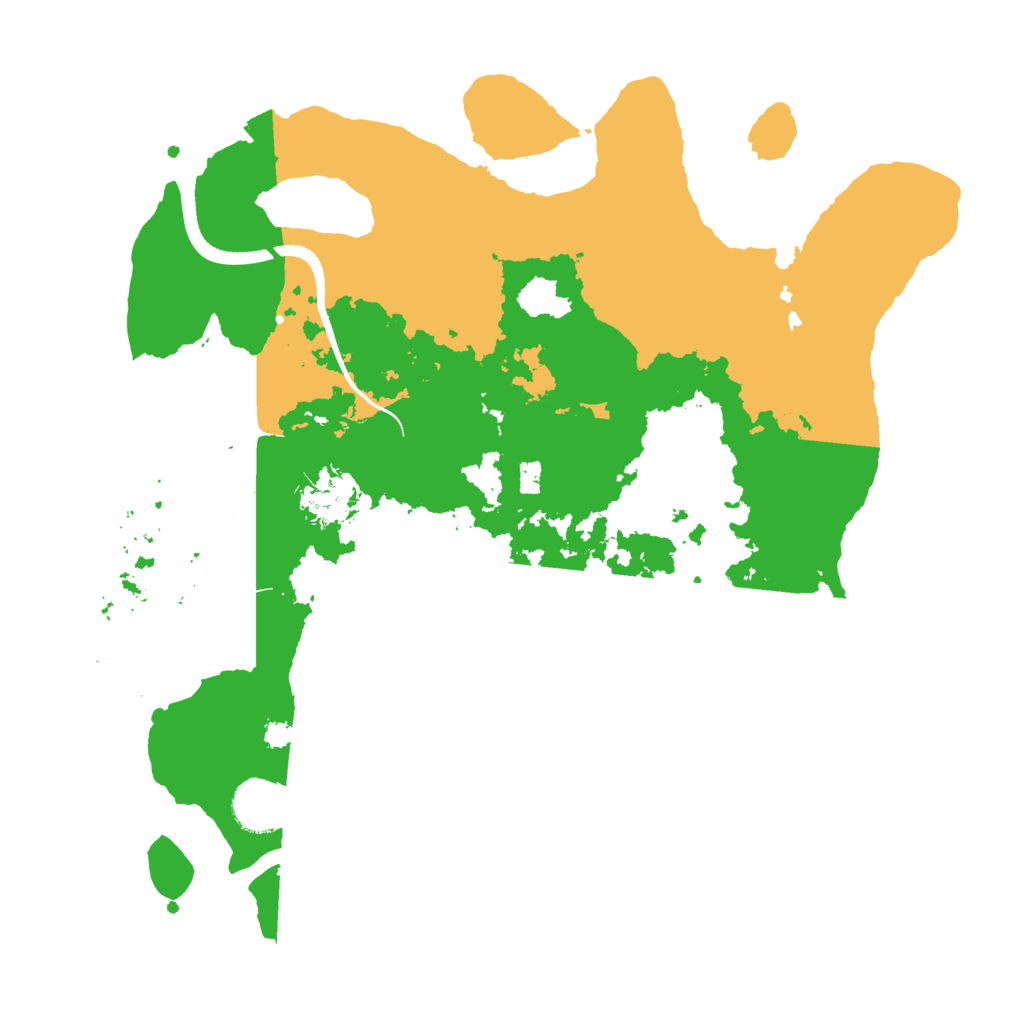 Biome Rust Map: Procedural Map, Size: 3400, Seed: 6213