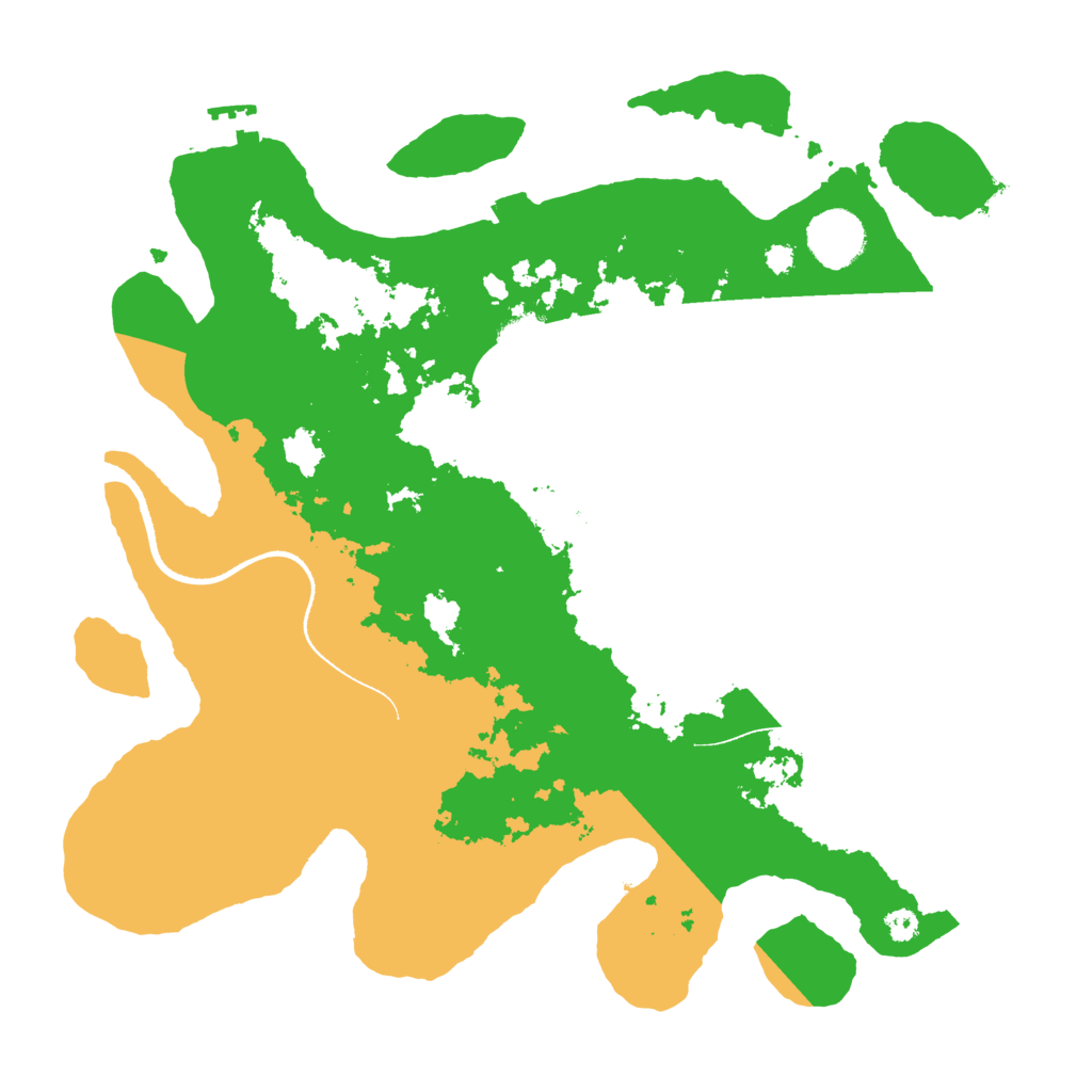 Biome Rust Map: Procedural Map, Size: 3400, Seed: 43538762