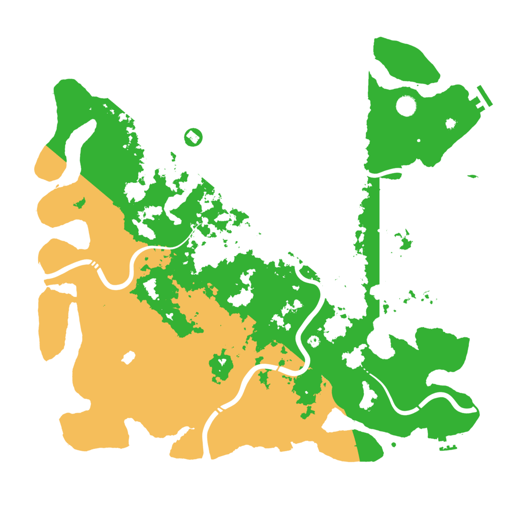 Biome Rust Map: Procedural Map, Size: 4400, Seed: 66848961
