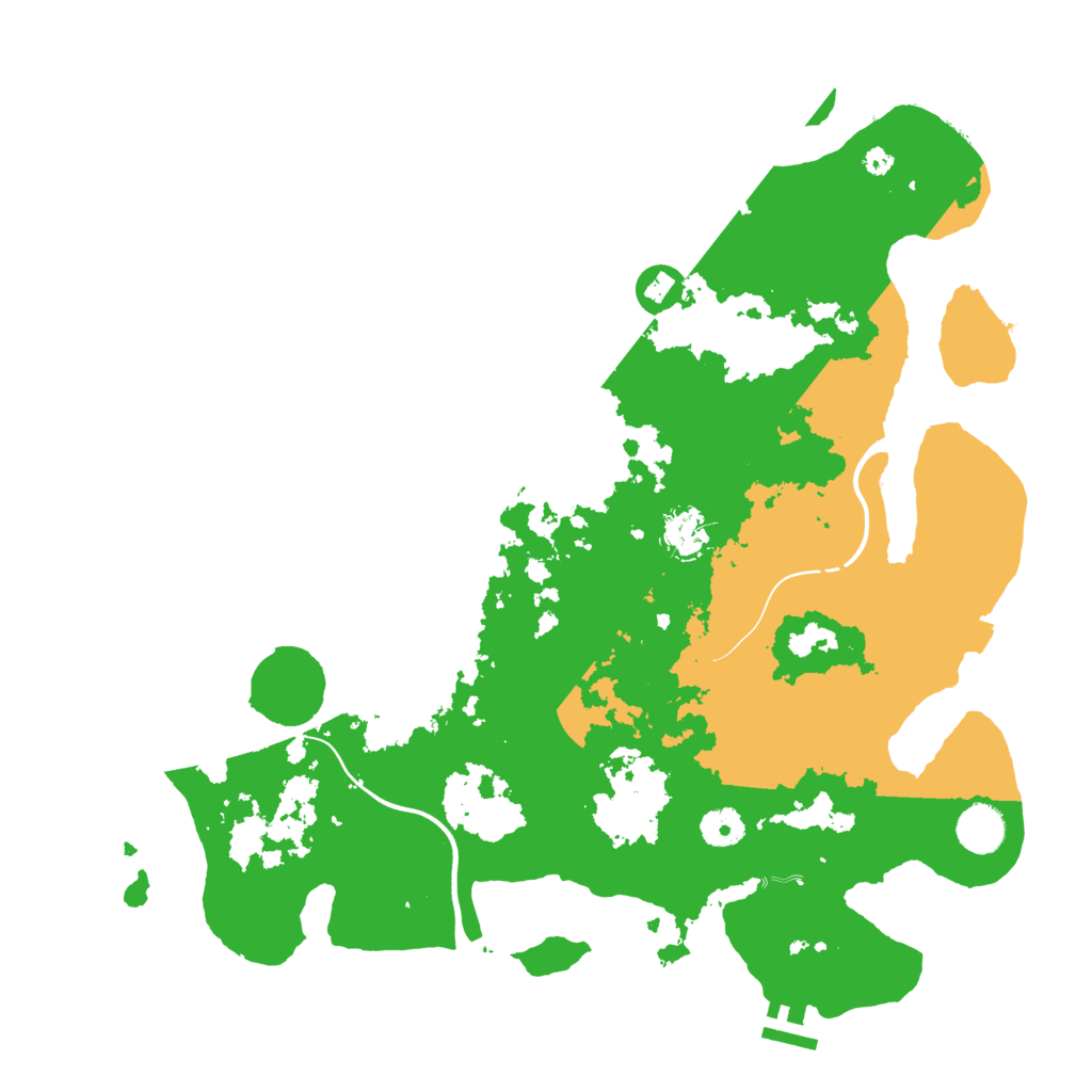 Biome Rust Map: Procedural Map, Size: 3950, Seed: 51548056