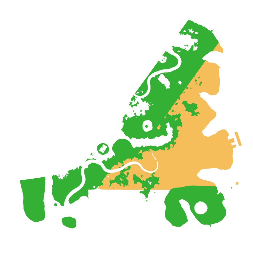 Biome Rust Map: Procedural Map, Size: 3500, Seed: 84865656