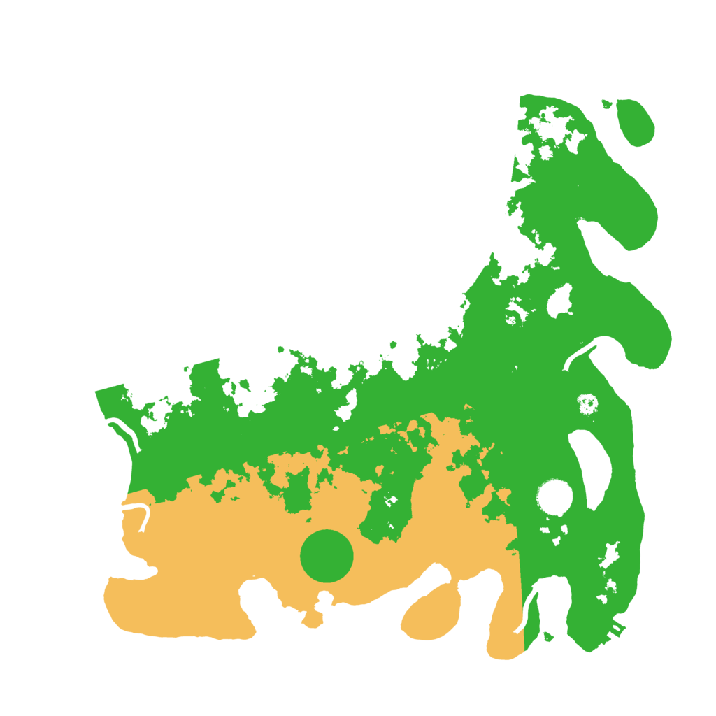 Biome Rust Map: Procedural Map, Size: 3550, Seed: 19785368