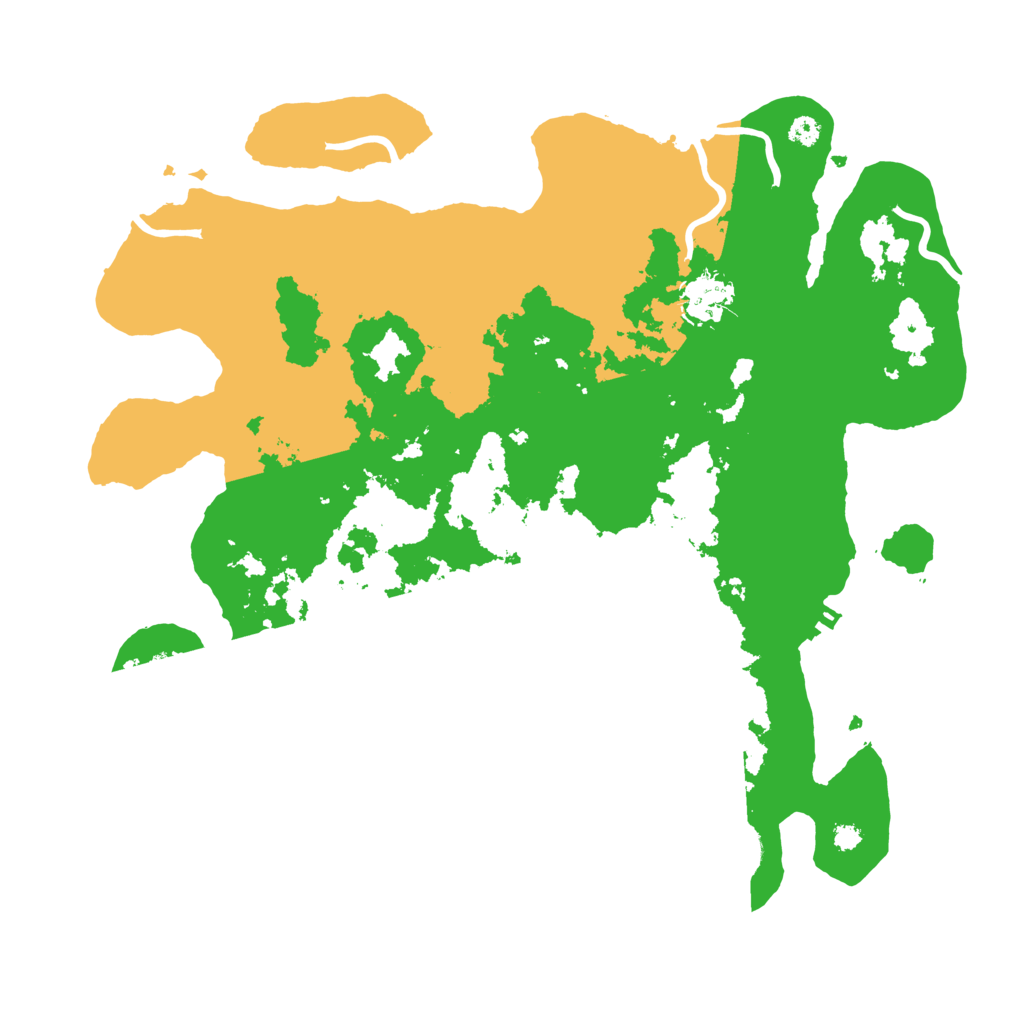 Biome Rust Map: Procedural Map, Size: 3500, Seed: 36063232