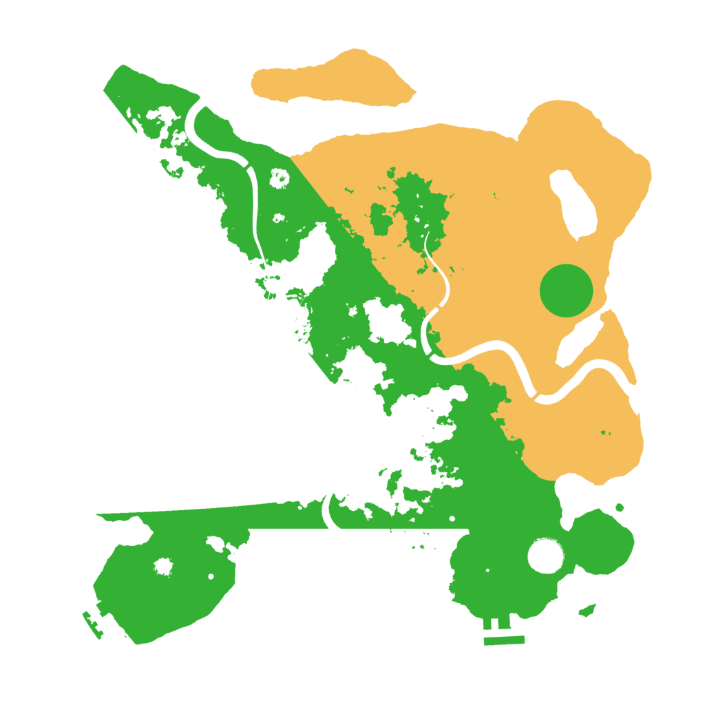 Biome Rust Map: Procedural Map, Size: 3500, Seed: 1615605621
