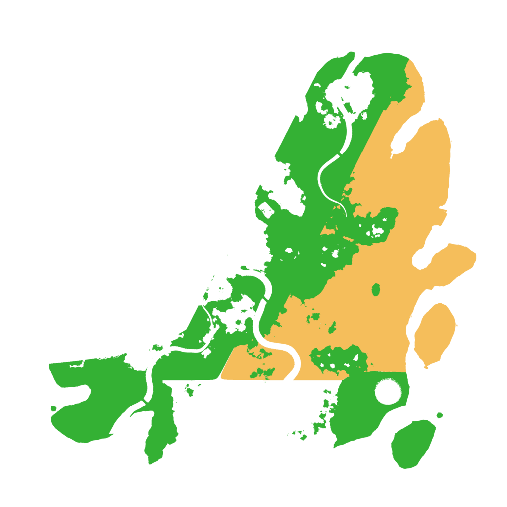 Biome Rust Map: Procedural Map, Size: 3500, Seed: 93373111