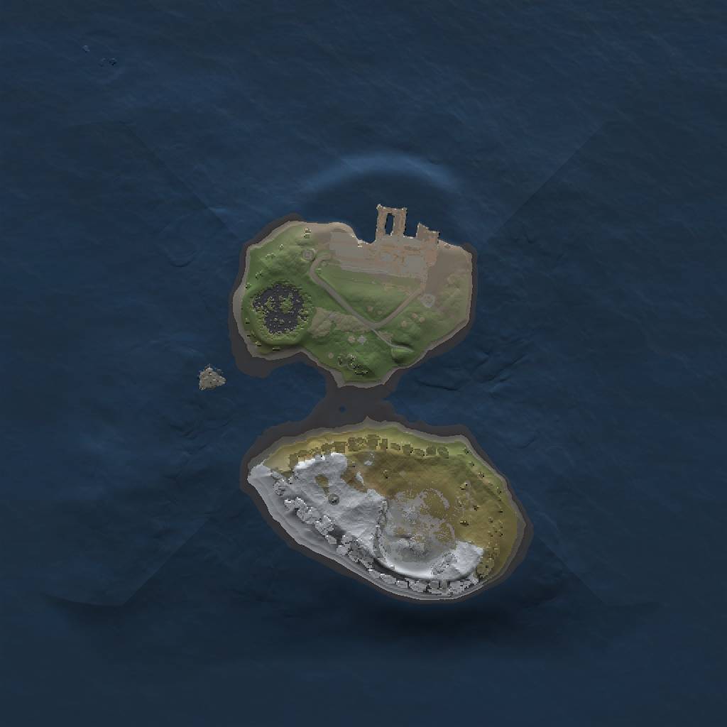 Rust Map: Procedural Map, Size: 1500, Seed: 842528369, 4 Monuments