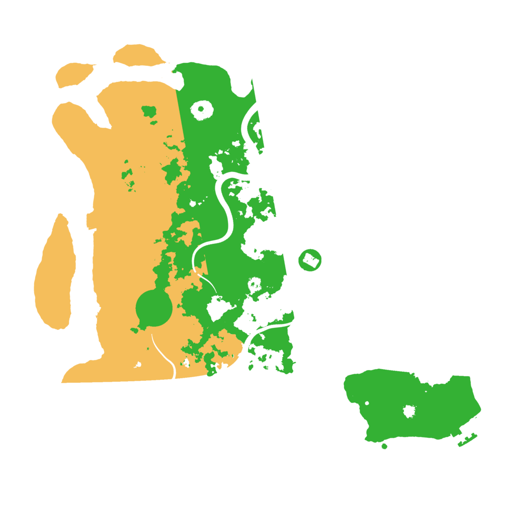 Biome Rust Map: Procedural Map, Size: 3700, Seed: 48780287