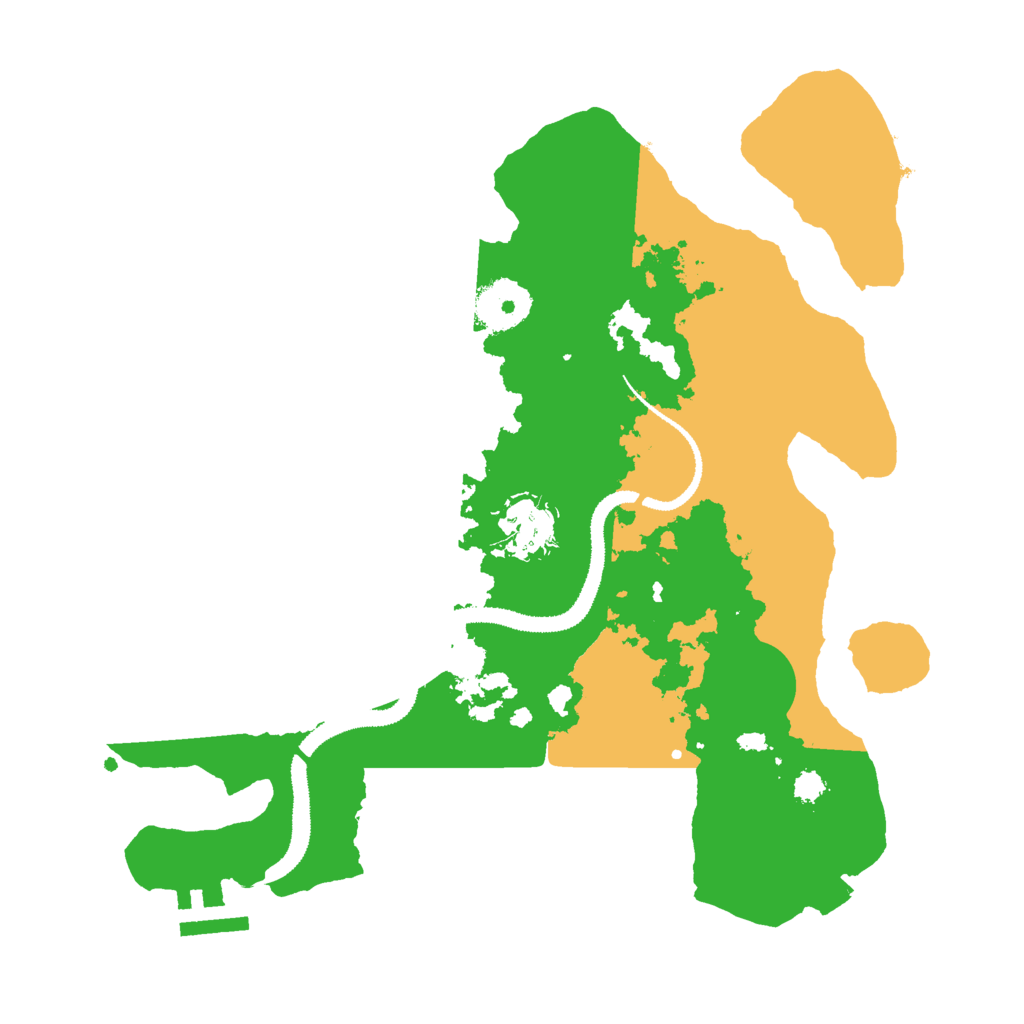 Biome Rust Map: Procedural Map, Size: 3000, Seed: 41211