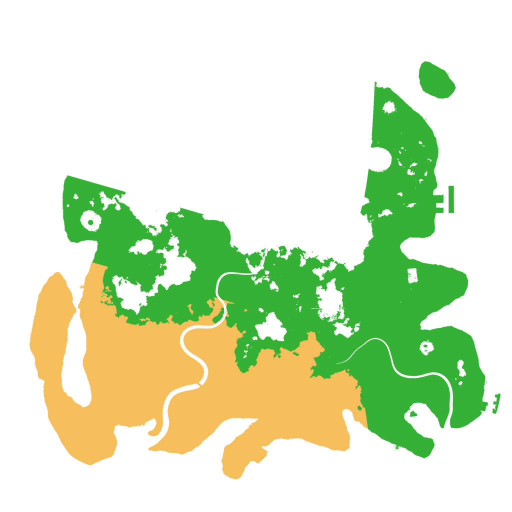 Biome Rust Map: Procedural Map, Size: 3800, Seed: 23150479