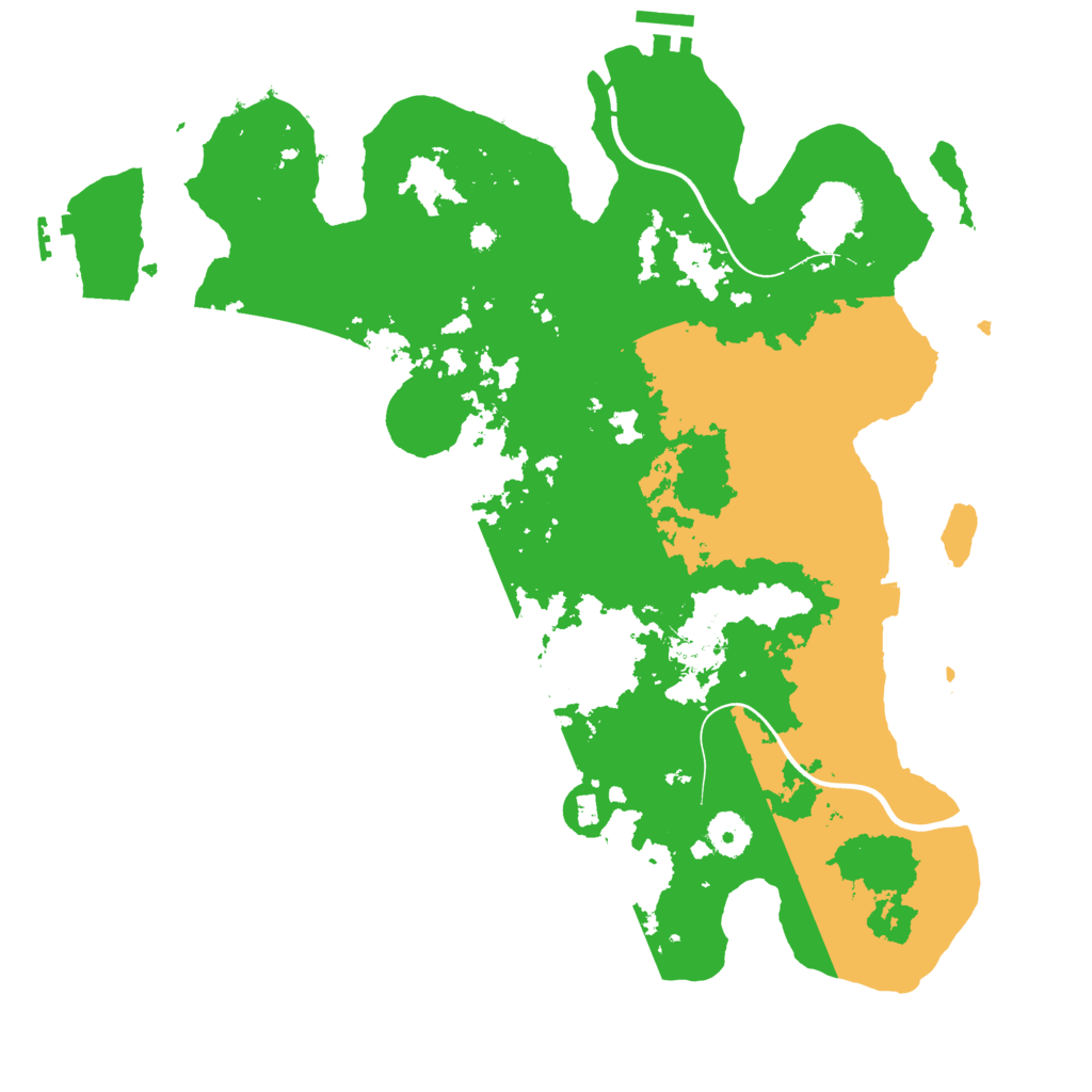 Biome Rust Map: Procedural Map, Size: 3800, Seed: 86766437