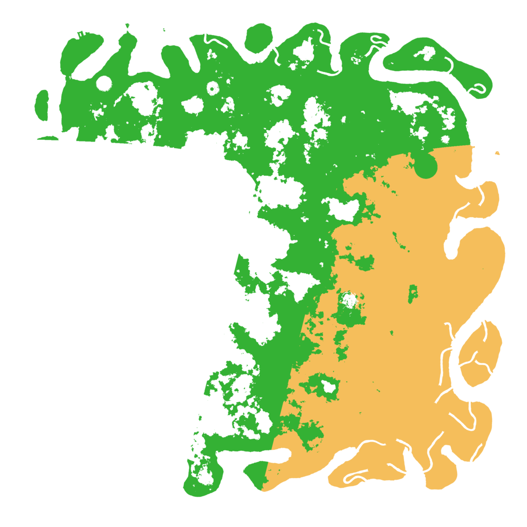 Biome Rust Map: Procedural Map, Size: 6000, Seed: 96028507