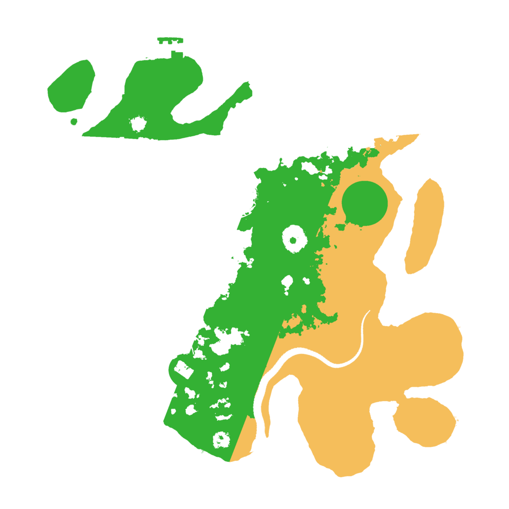 Biome Rust Map: Procedural Map, Size: 3000, Seed: 33329