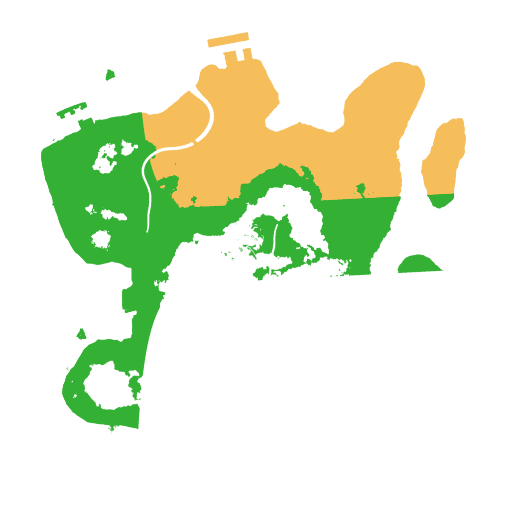 Biome Rust Map: Procedural Map, Size: 2500, Seed: 947366935