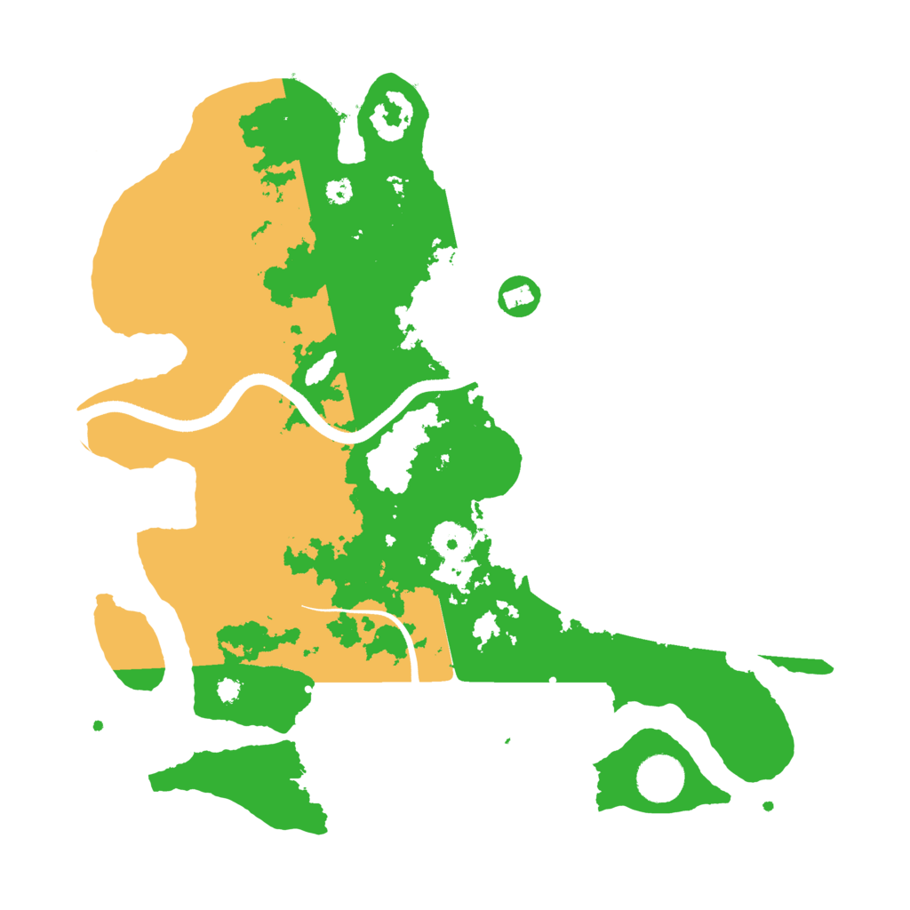 Biome Rust Map: Procedural Map, Size: 3500, Seed: 53992854