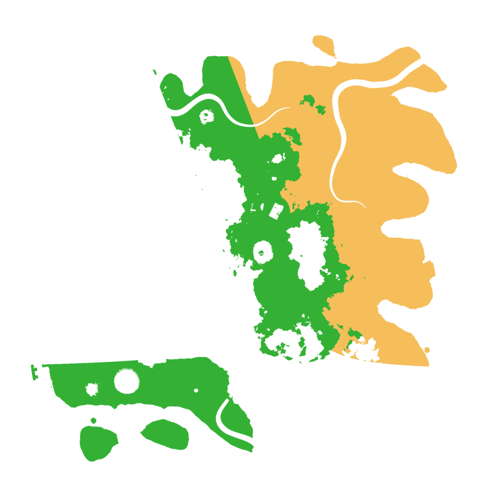 Biome Rust Map: Procedural Map, Size: 3500, Seed: 1546937998