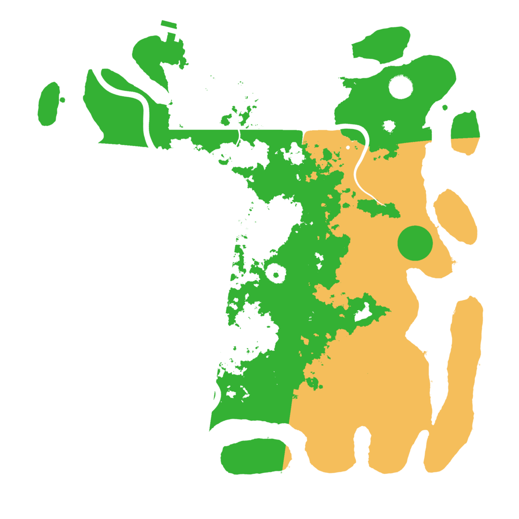 Biome Rust Map: Procedural Map, Size: 3900, Seed: 97793373