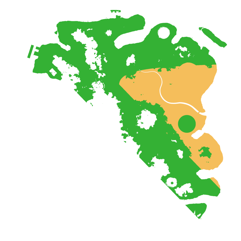 Biome Rust Map: Procedural Map, Size: 3600, Seed: 28403743