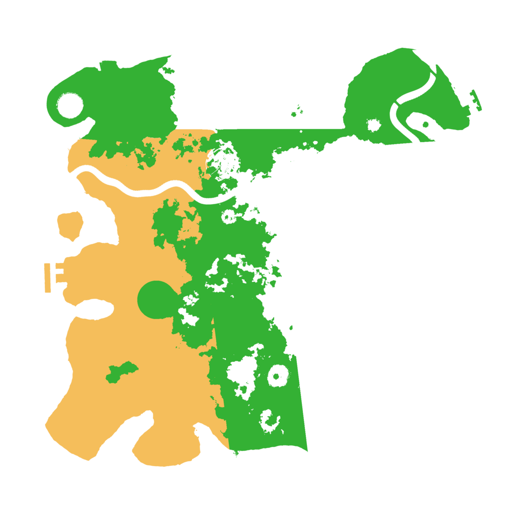 Biome Rust Map: Procedural Map, Size: 3550, Seed: 69425155