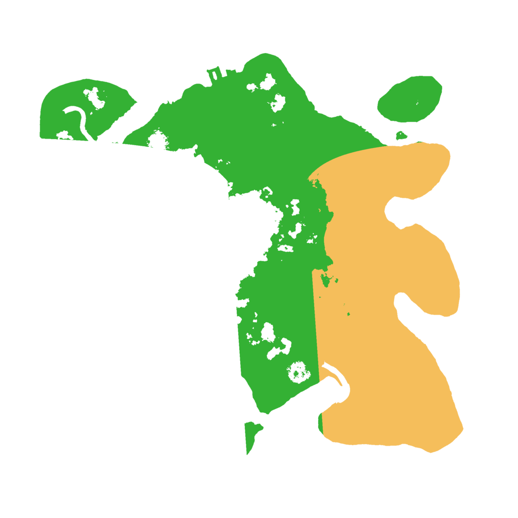 Biome Rust Map: Procedural Map, Size: 2500, Seed: 4658957