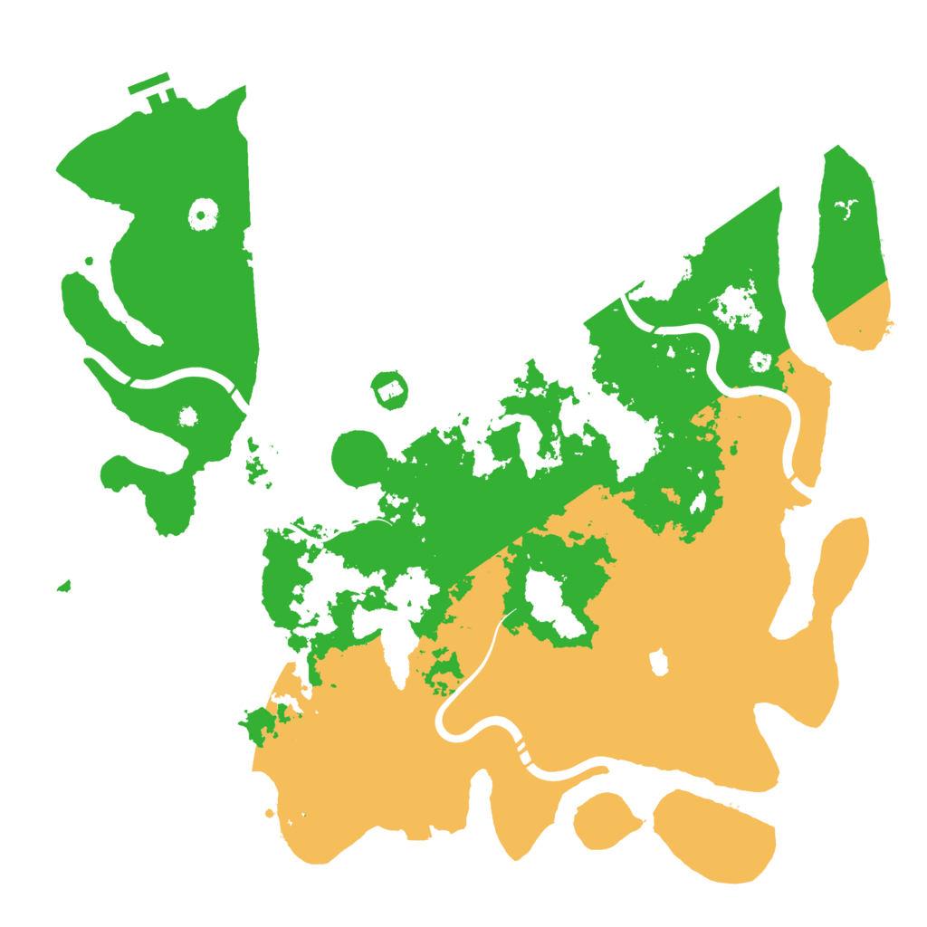 Biome Rust Map: Procedural Map, Size: 4400, Seed: 59573398