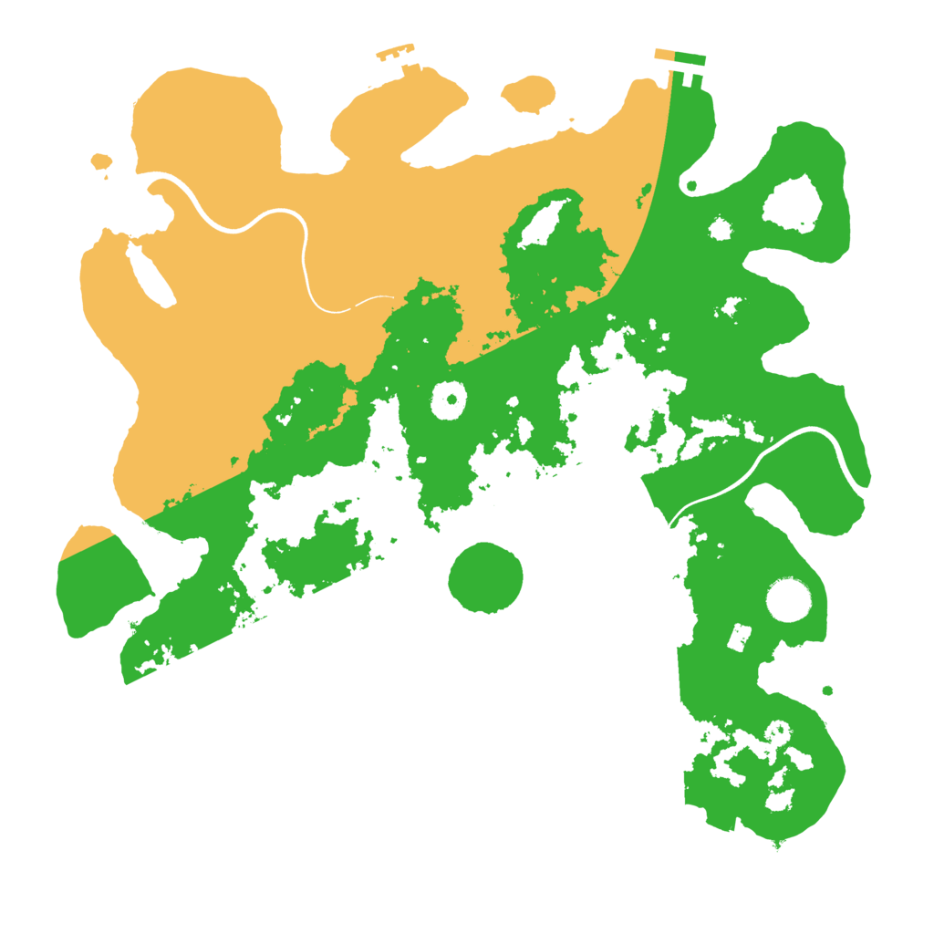 Biome Rust Map: Procedural Map, Size: 3700, Seed: 44818