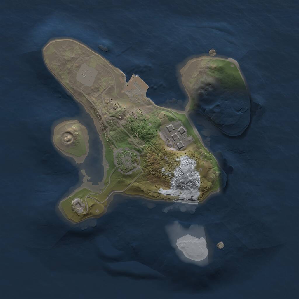 Rust Map: Procedural Map, Size: 1700, Seed: 548712009, 3 Monuments
