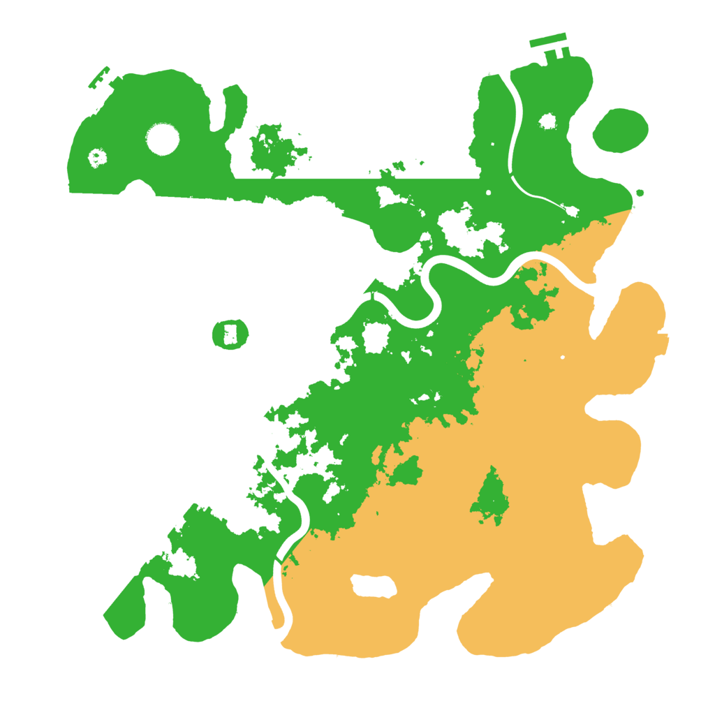 Biome Rust Map: Procedural Map, Size: 3900, Seed: 55170143