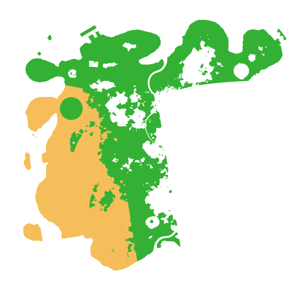 Biome Rust Map: Procedural Map, Size: 3500, Seed: 97309917