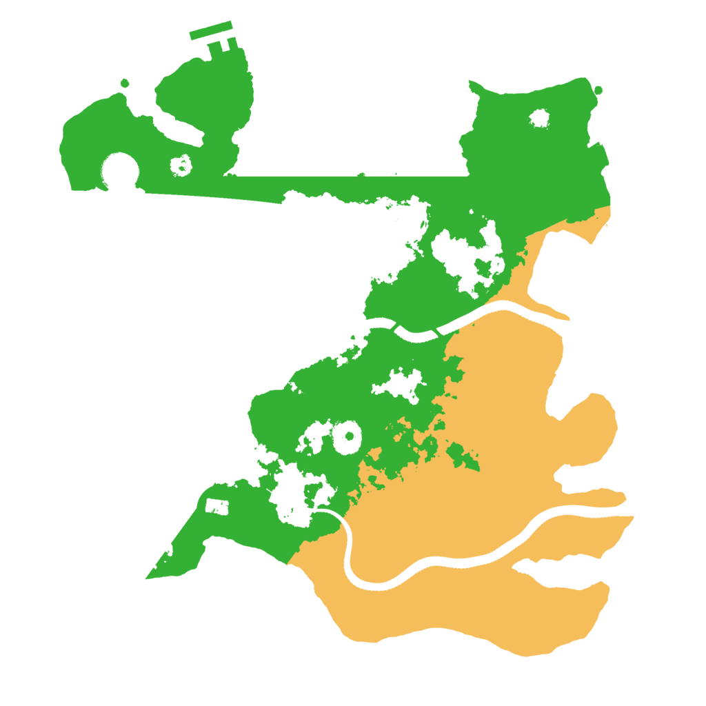 Biome Rust Map: Procedural Map, Size: 3300, Seed: 6739
