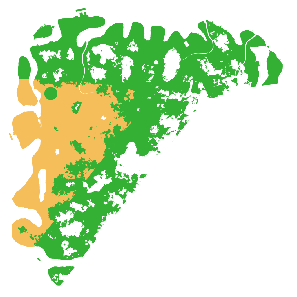 Biome Rust Map: Procedural Map, Size: 6000, Seed: 1432464932