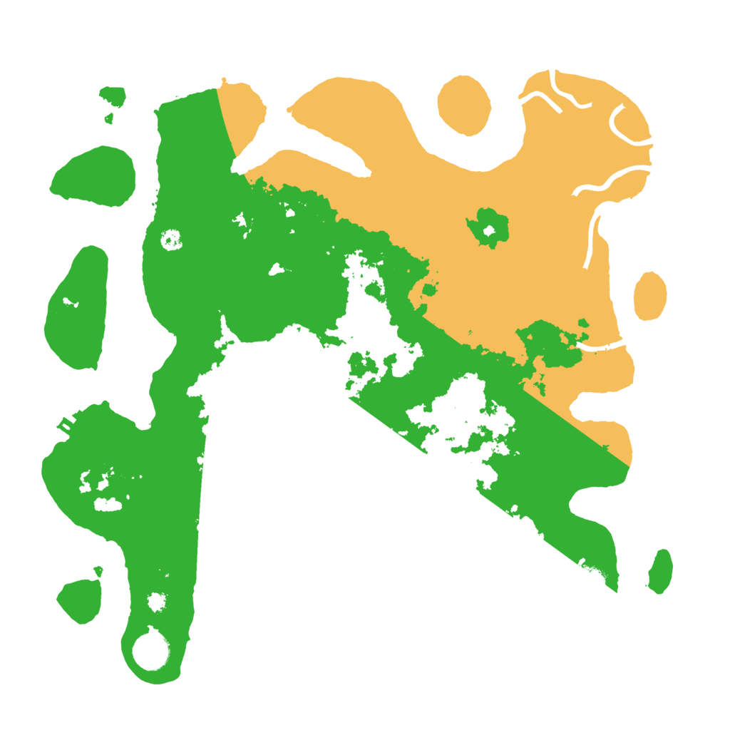 Biome Rust Map: Procedural Map, Size: 3500, Seed: 583555555