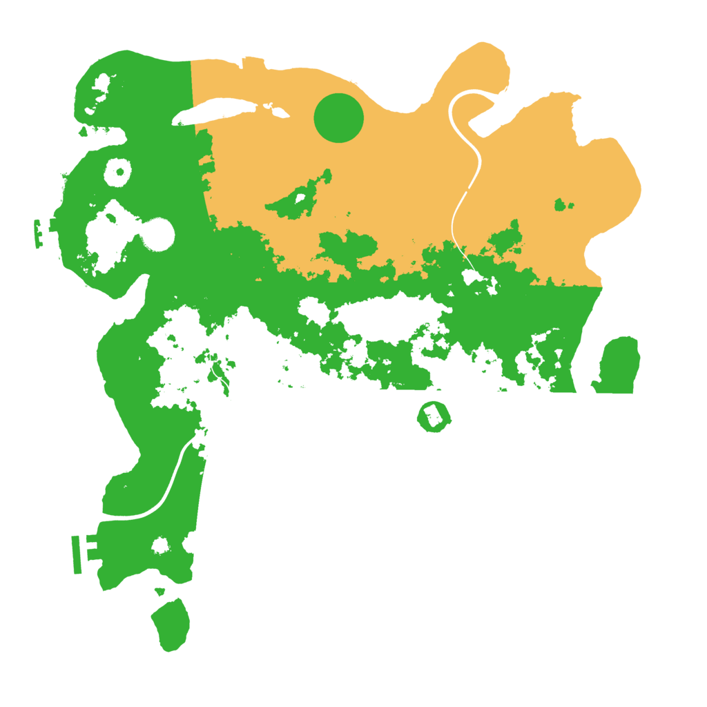 Biome Rust Map: Procedural Map, Size: 3750, Seed: 82305666