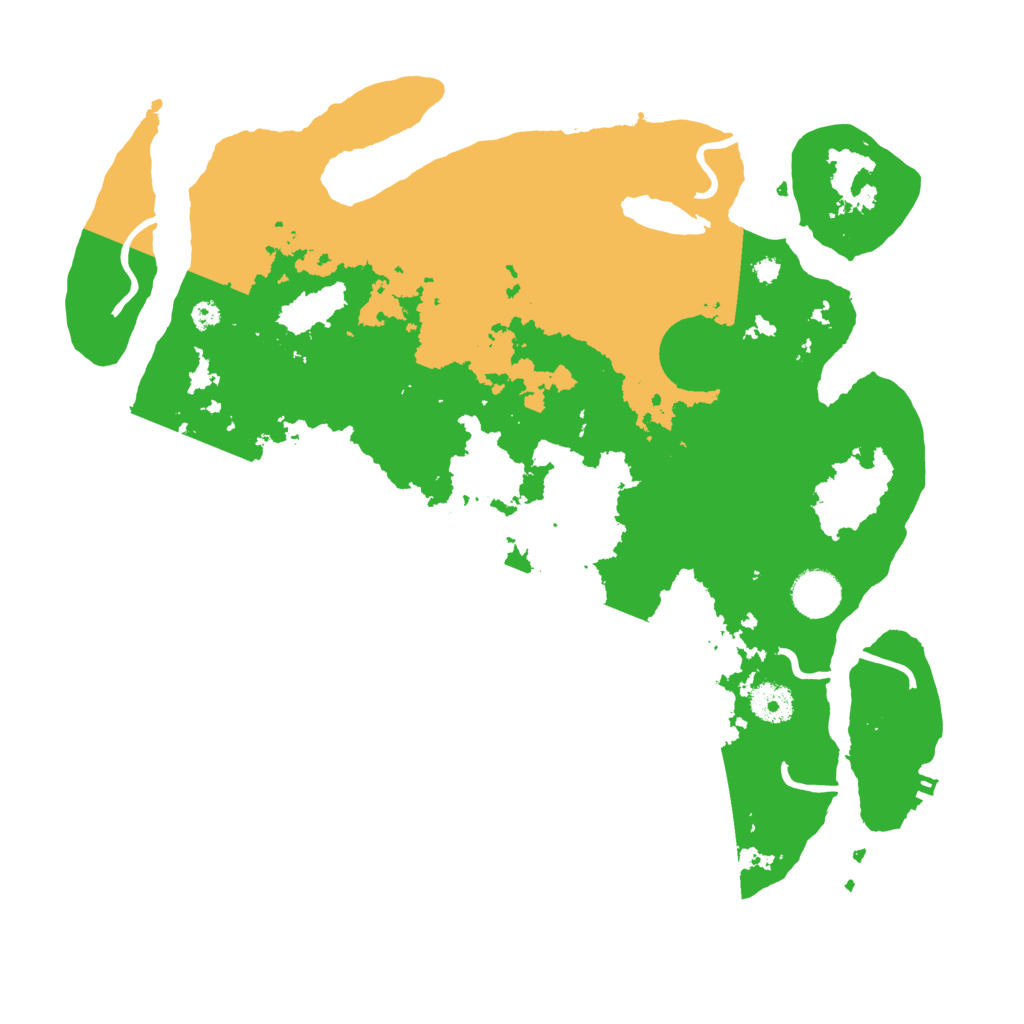 Biome Rust Map: Procedural Map, Size: 3700, Seed: 46968555