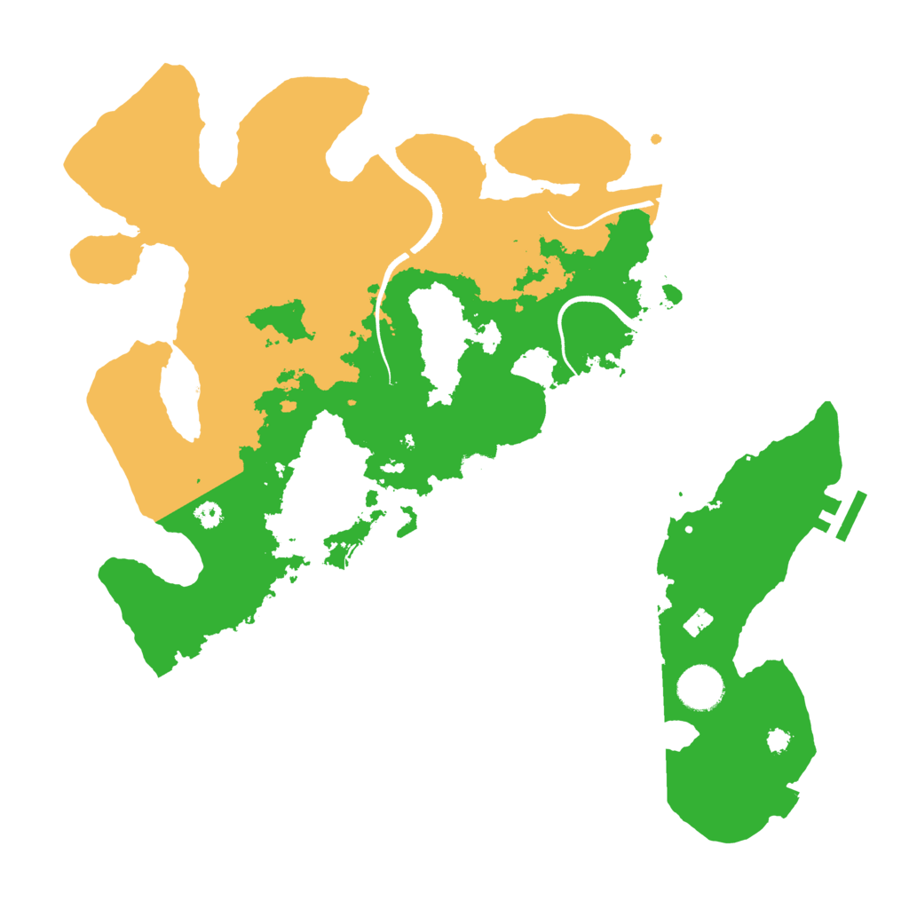 Biome Rust Map: Procedural Map, Size: 3500, Seed: 1937085776