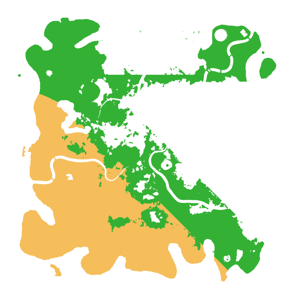 Biome Rust Map: Procedural Map, Size: 4400, Seed: 72452533